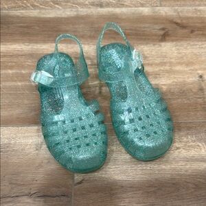 Gymboree Glittery Green Jelly Sandals